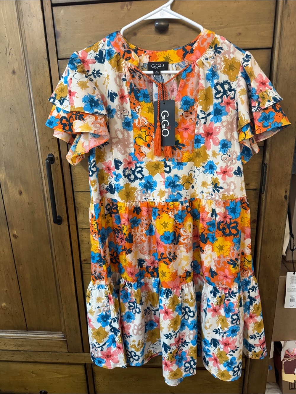 Women’s' Multi-Color Floral Tiered Dress